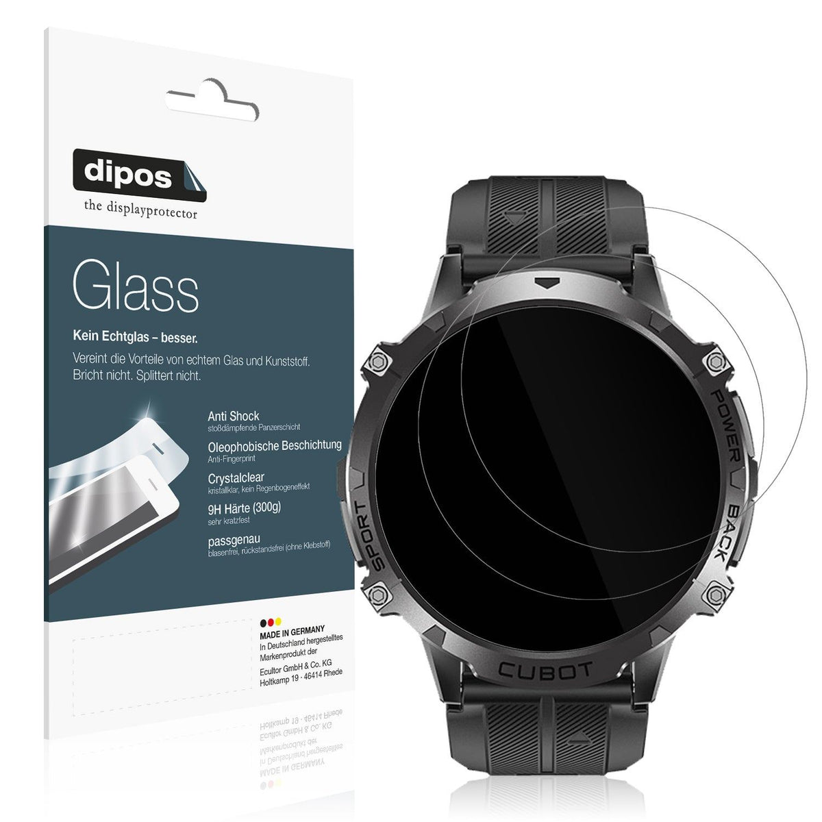 2x Screen Protector for Cubot X3 Flexible Glass 9H dipos