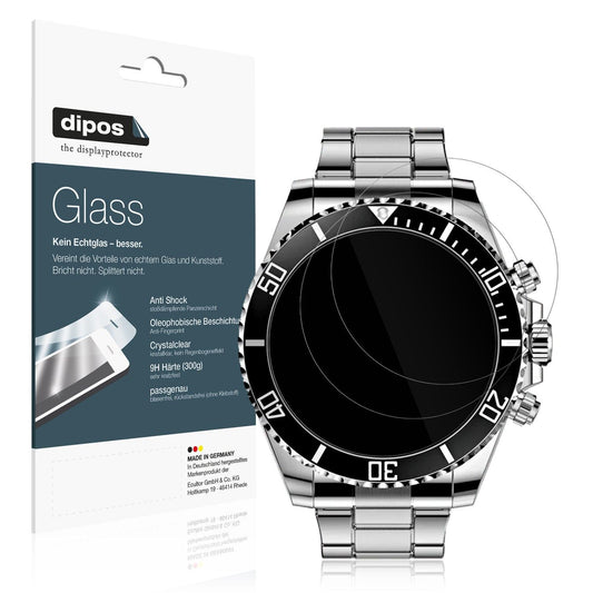 2x Screen Protector for Nexos Pro Smartwatch Flexible Glass 9H dipos