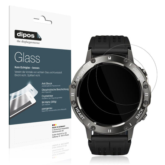 2x Screen Protector for Timu S81 1.39 Zoll Flexible Glass 9H dipos