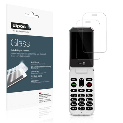 2x Screen Protector for Doro 6040 Flexible Glass 9H dipos
