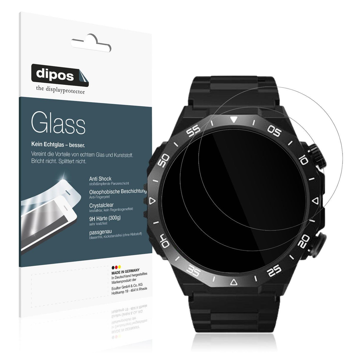 2x Screen Protector for Hoifa S11 1.39 Zoll Flexible Glass 9H dipos