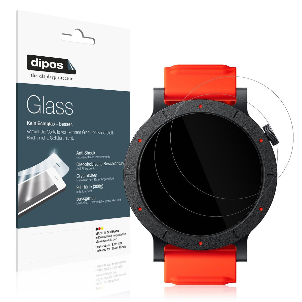 2x Screen Protector for CMF Watch 3 Pro 1.43 Zoll Flexible Glass 9H dipos