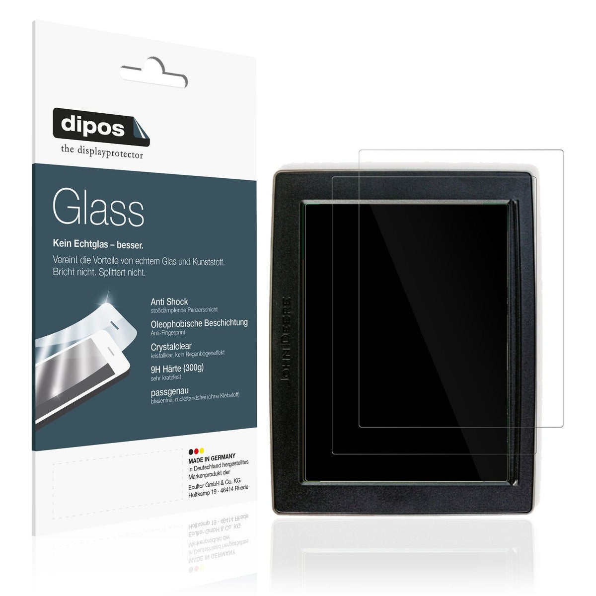 2x Screen Protector for John Deere GreenStar 4640 Flexible Glass 9H dipos