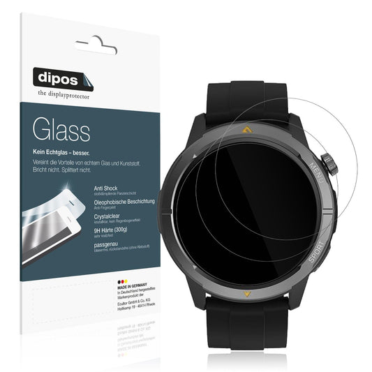 2x Screen Protector for AGM Legion Watch 1.43 Zoll Flexible Glass 9H dipos