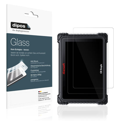 2x Screen Protector for iCarsoft CR Eagle Flexible Glass 9H dipos
