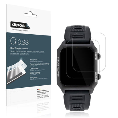 2x Screen Protector for Watchmark Kardiowatch FOCUS Flexible Glass 9H dipos