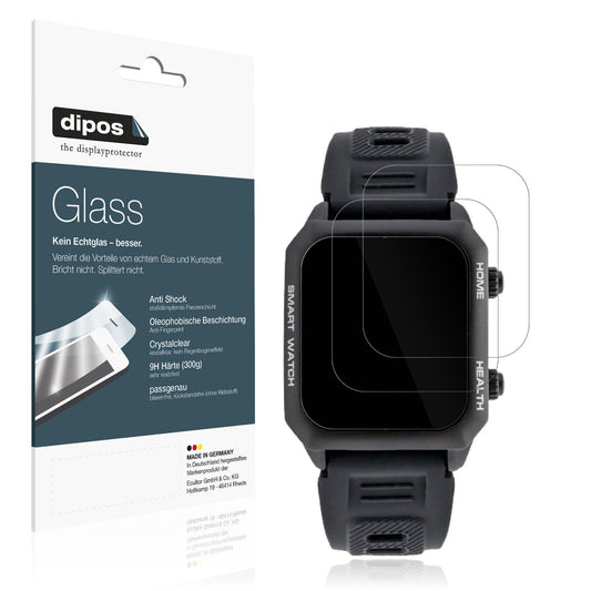 2x Screen Protector for Watchmark Kardiowatch FOCUS Flexible Glass 9H dipos