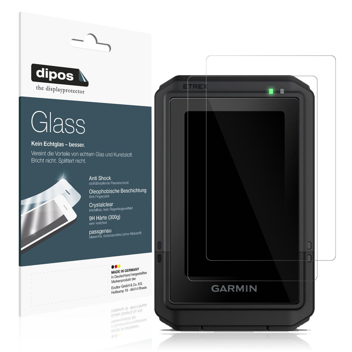 2x Screen Protector for Garmin eTrex Touch 2025 Flexible Glass 9H dipos