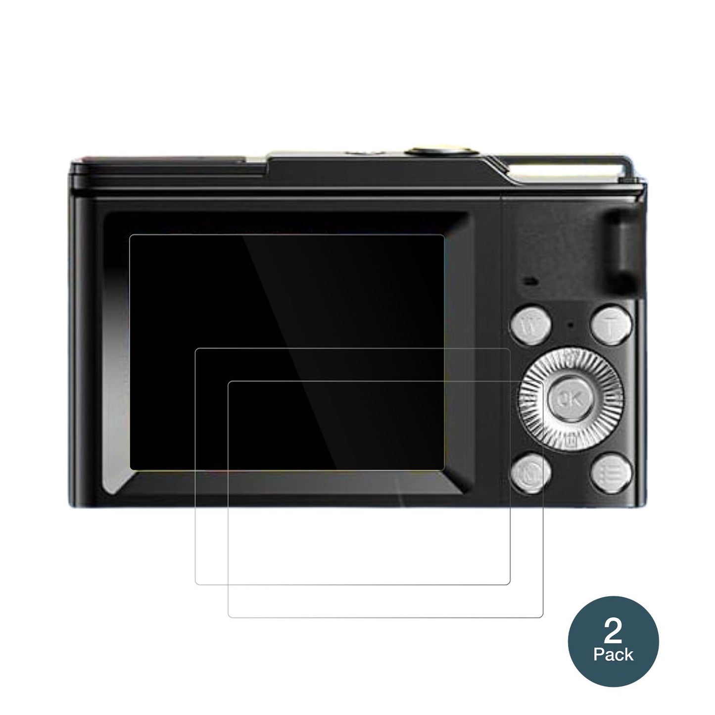 2x Screen Protector for COLALY DC01 Digitalkamera Flexible Glass 9H dipos