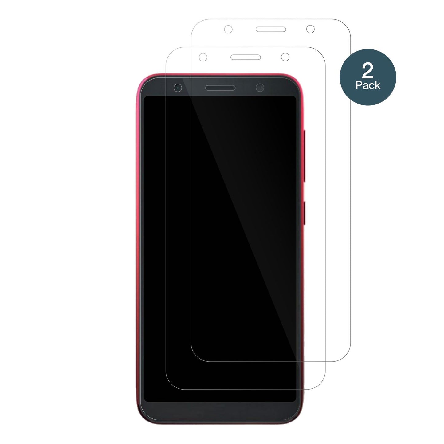 AsusZenFone Live (L2) SD425 mit aufgebrachter dipos Flex Schutzfolie, glasklare Darstellung ohne Einschränkungen