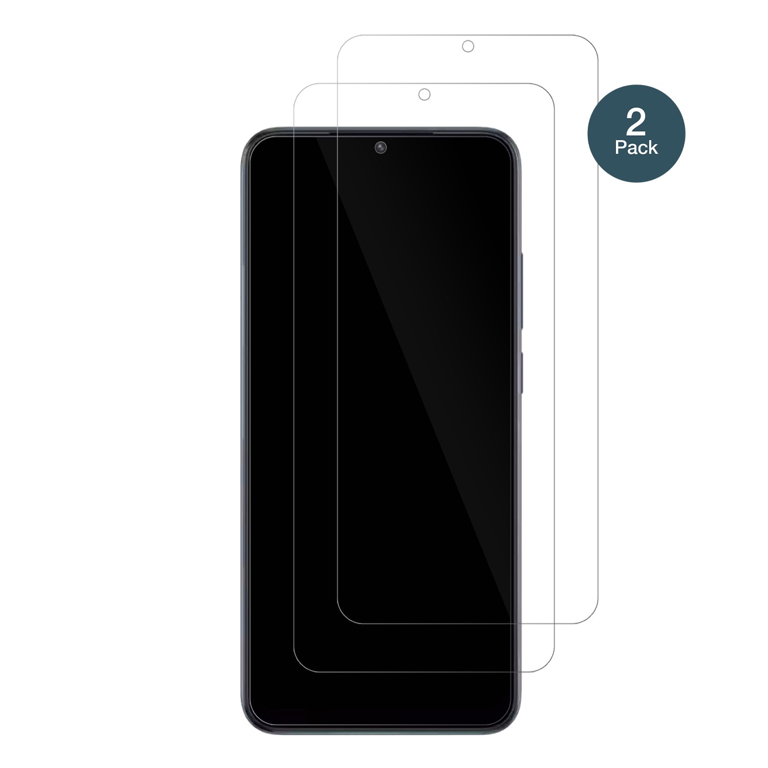 XiaomiPoco C50 mit aufgebrachter dipos Flex Schutzfolie, glasklare Darstellung ohne Einschränkungen