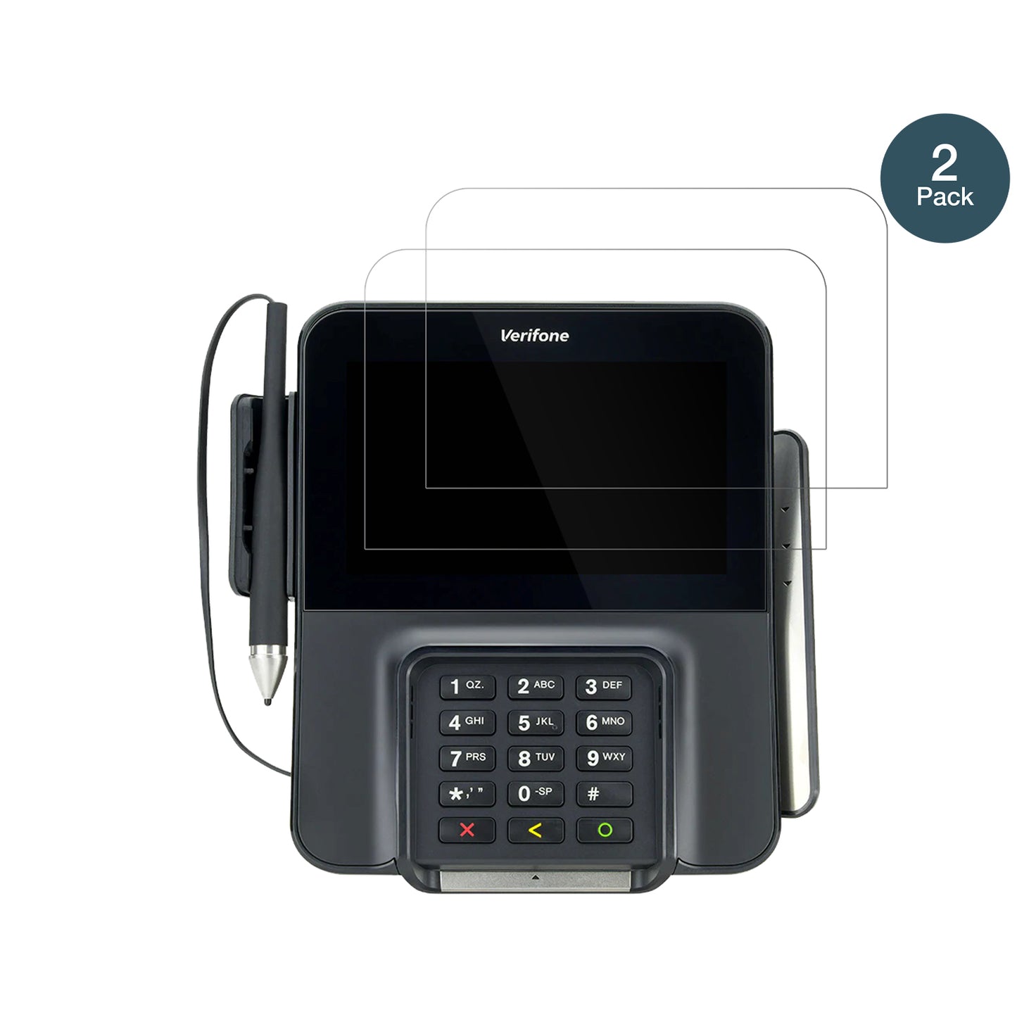 2x Screen Protector for Verifone M400 Flexible Glass 9H dipos