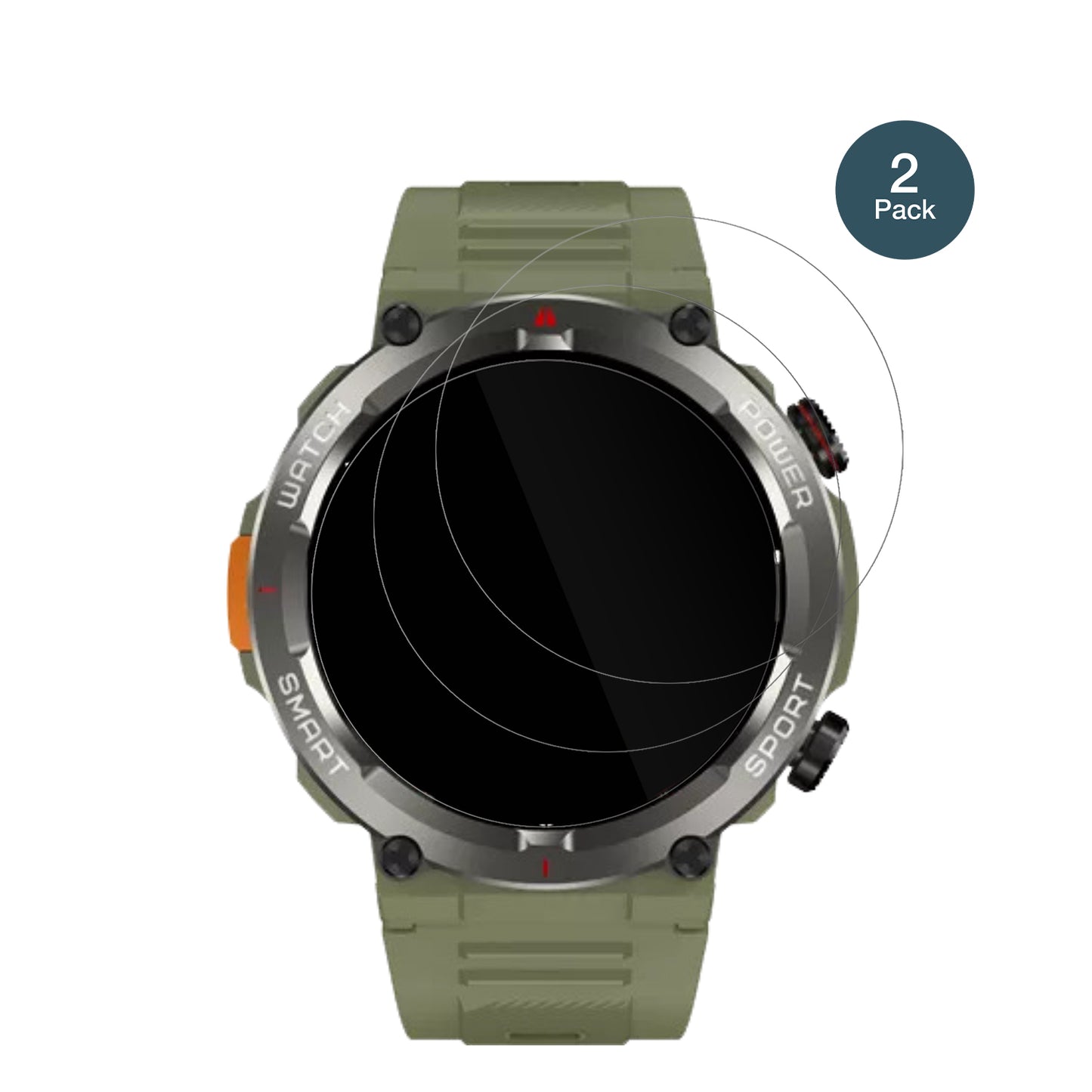 2x 9H Schutzfolie für Blackview W50 Pro Smartwatch 1.45 Zoll Panzerfolie