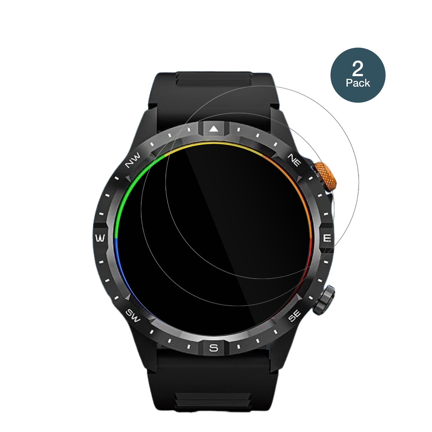 2x 9H Schutzfolie für Banlvs Smartwatch 1.39 Zoll Panzerfolie