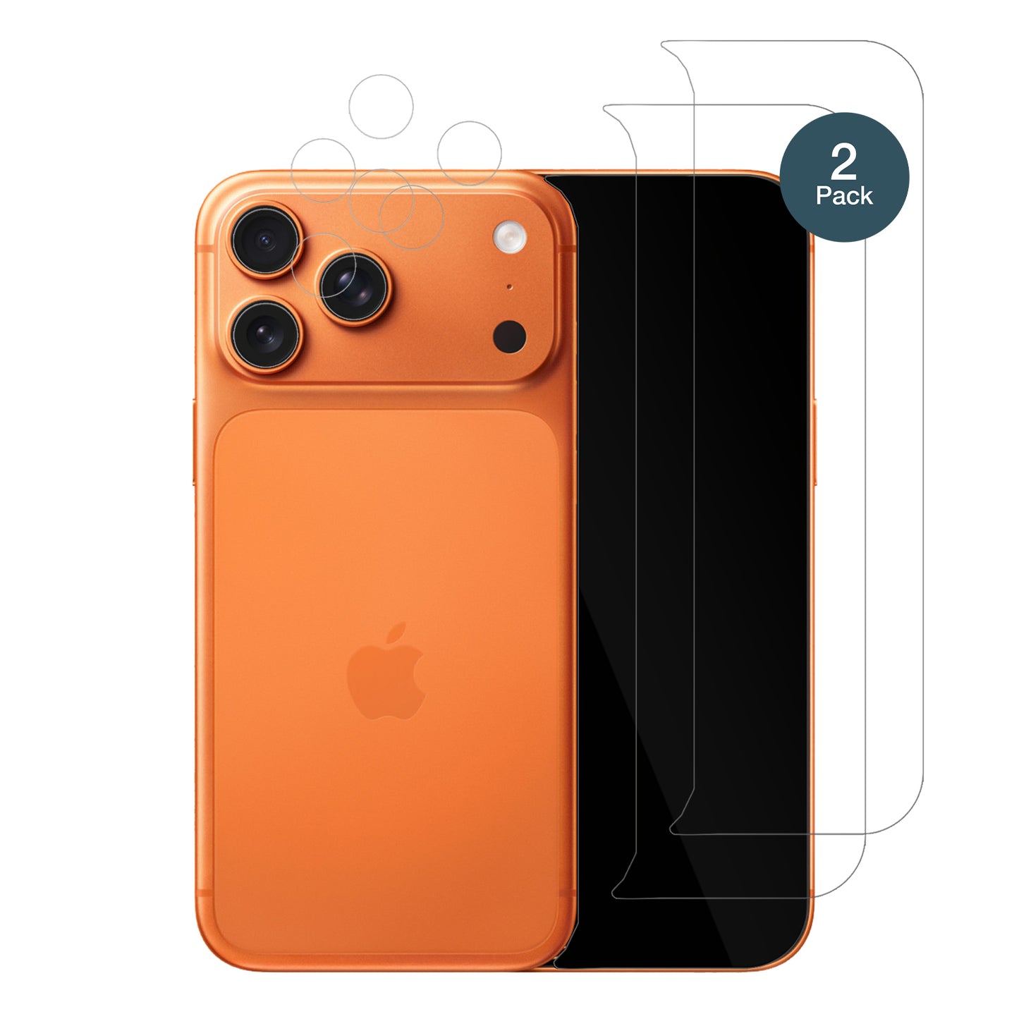 2x Screen Protector for Apple iPhone 17 Pro mit Kameraschutz Flexible Glass 9H
