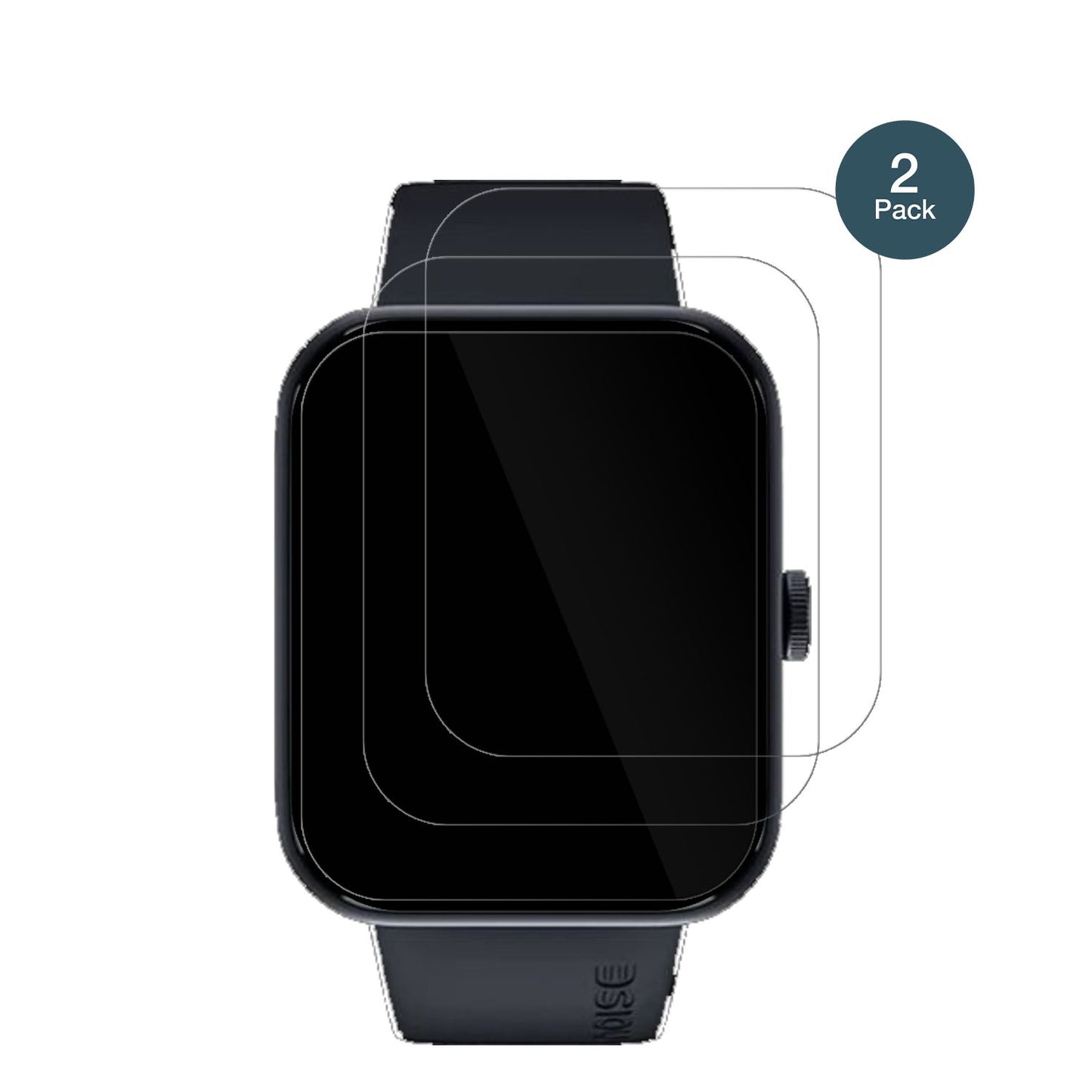 NoiseColorFit Pulse Go Buzz mit aufgebrachter dipos Flex Schutzfolie, glasklare Darstellung ohne Einschränkungen