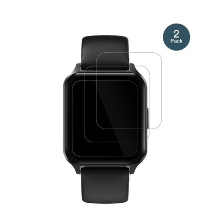 Touchelex1,52 Zoll Smartwatch mit aufgebrachter dipos Flex Schutzfolie, glasklare Darstellung ohne Einschränkungen