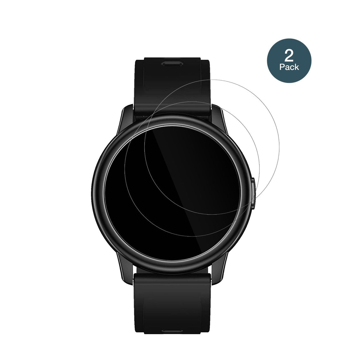 2x Screen Protector for Cillso  1,3 inch Smartwatch Flexible Glass 9H dipos
