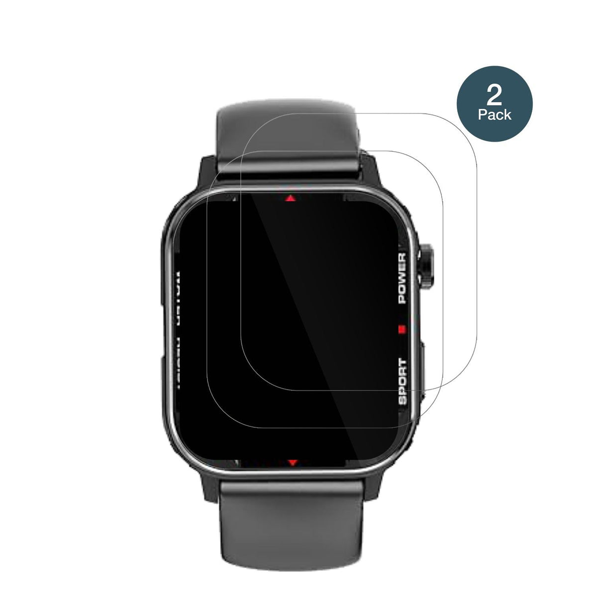 2x Screen Protector for G96 Smartwatch Flexible Glass 9H dipos