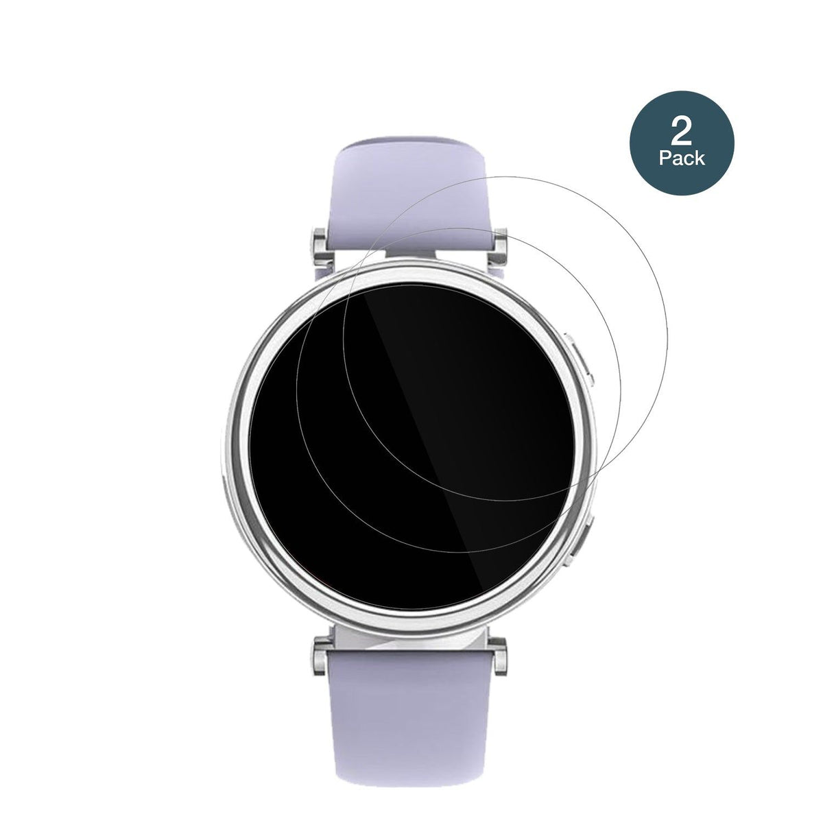2x Screen Protector for Sanorum 1.27 Zoll Smartwatch Flexible Glass 9H dipos