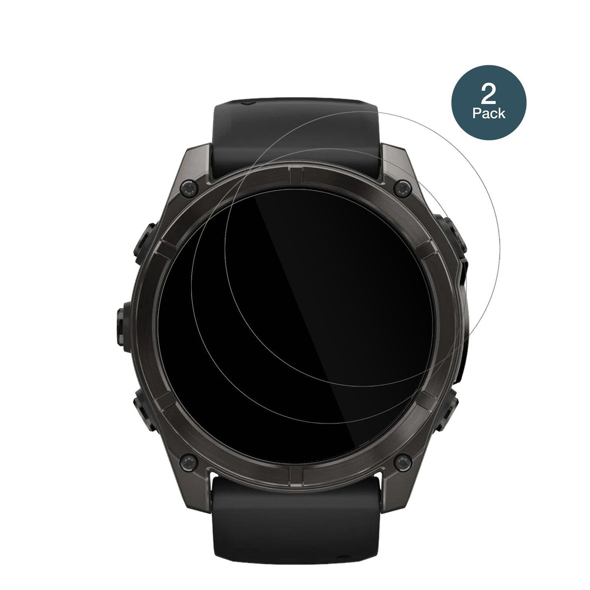 2x Screen Protector for Garmin Fenix 8 47mm Flexible Glass 9H dipos
