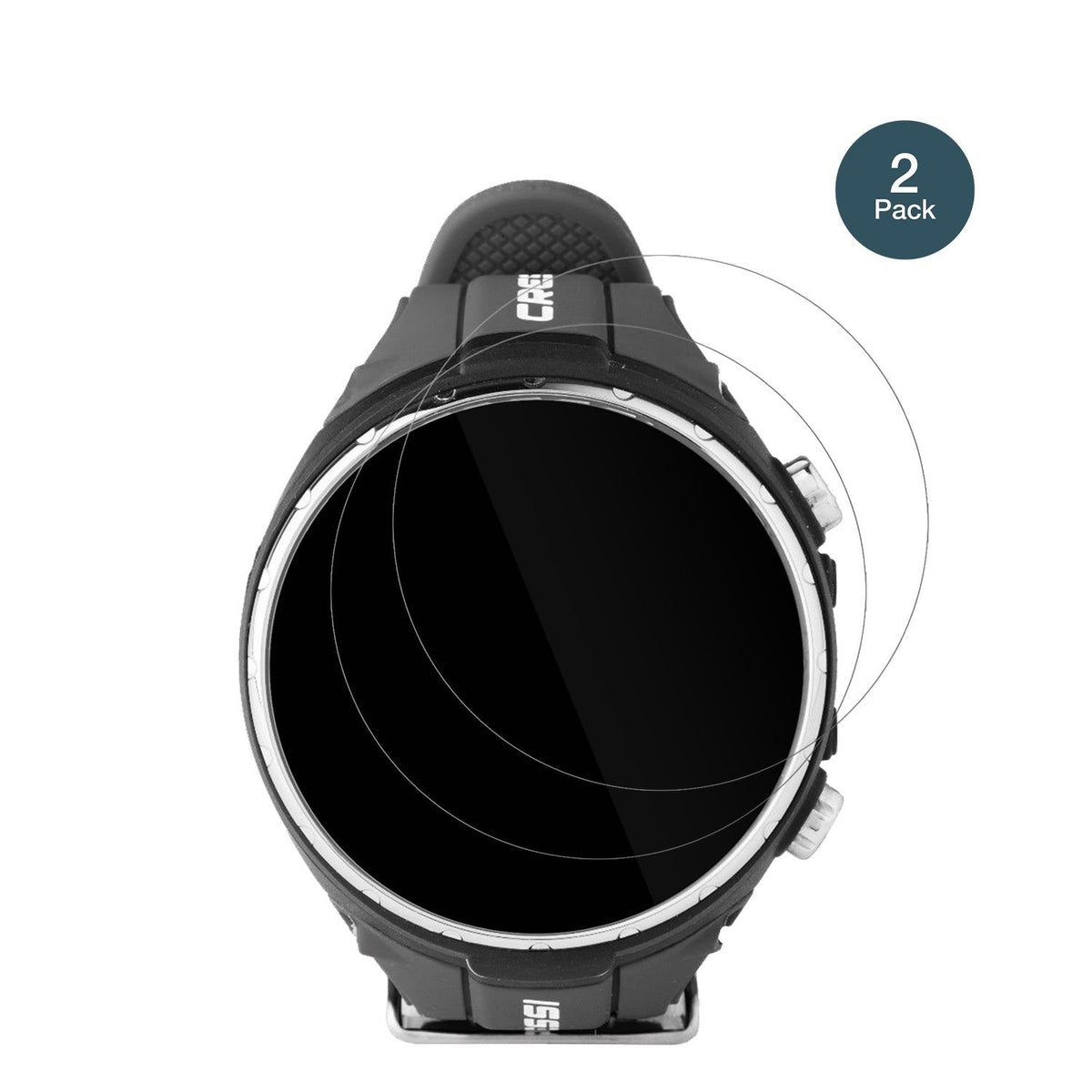 2x Screen Protector for Suunto D4F Tauchcomputer Flexible Glass 9H dipos