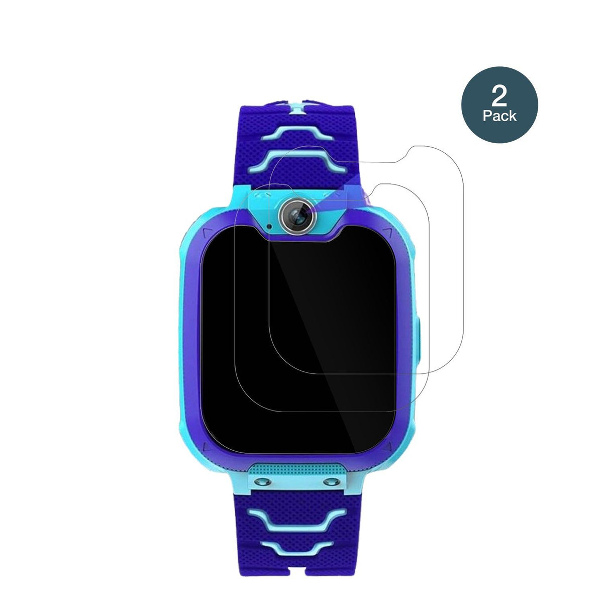 2x Screen Protector for Jubunrer Bleu Kids Smartwatch Flexible Glass 9H dipos