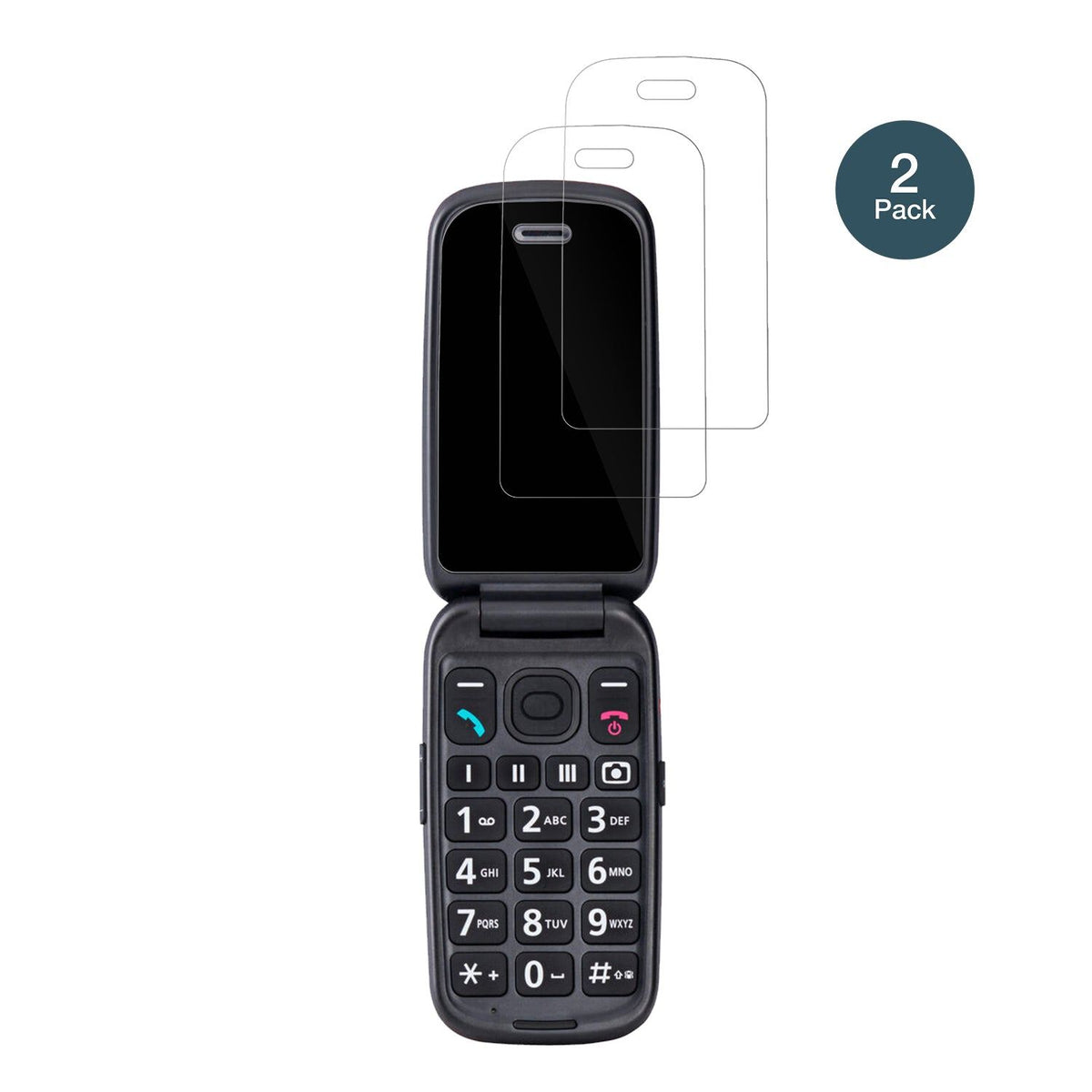 2x Screen Protector for Panasonic KX-TU550EXC Flexible Glass 9H dipos