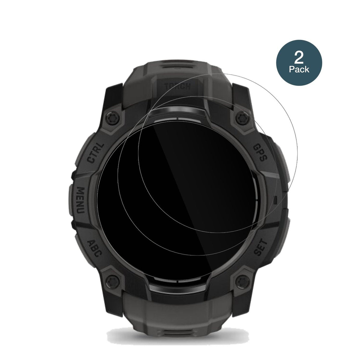2x Screen Protector for Garmin Instinct 3 50mm Flexible Glass 9H dipos