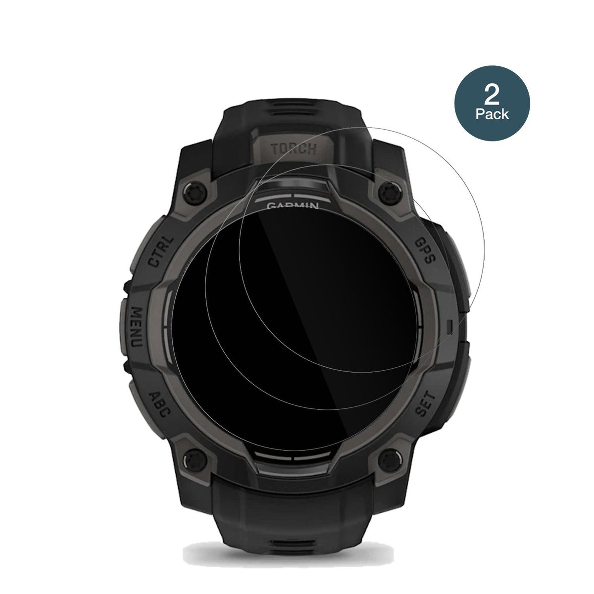 2x Screen Protector for Garmin Instinct 3 45mm Flexible Glass 9H dipos