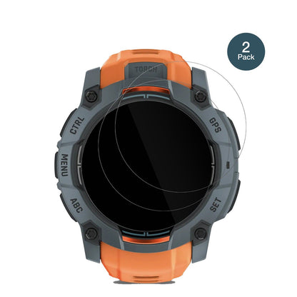 2x Screen Protector for Garmin Instinct 3 AMOLED (50 mm) Flexible Glass 9H dipos