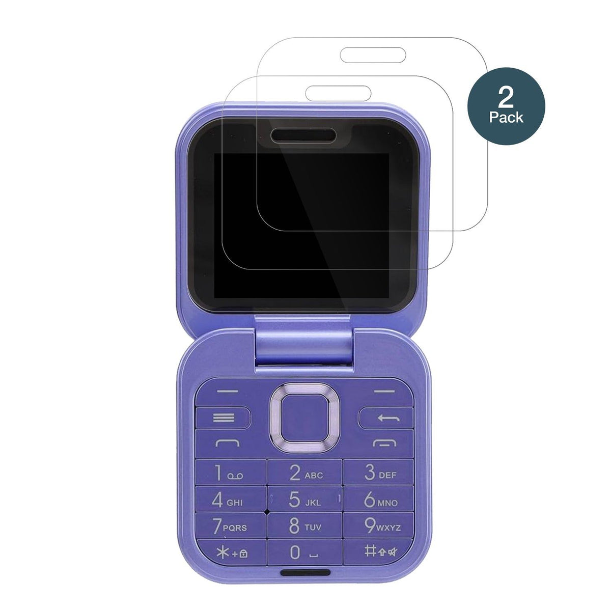 2x Screen Protector for Yunir i16 Pro Senioren-Handy Flexible Glass 9H dipos