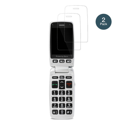 2x Screen Protector for Doro Primo 413 Flexible Glass 9H dipos