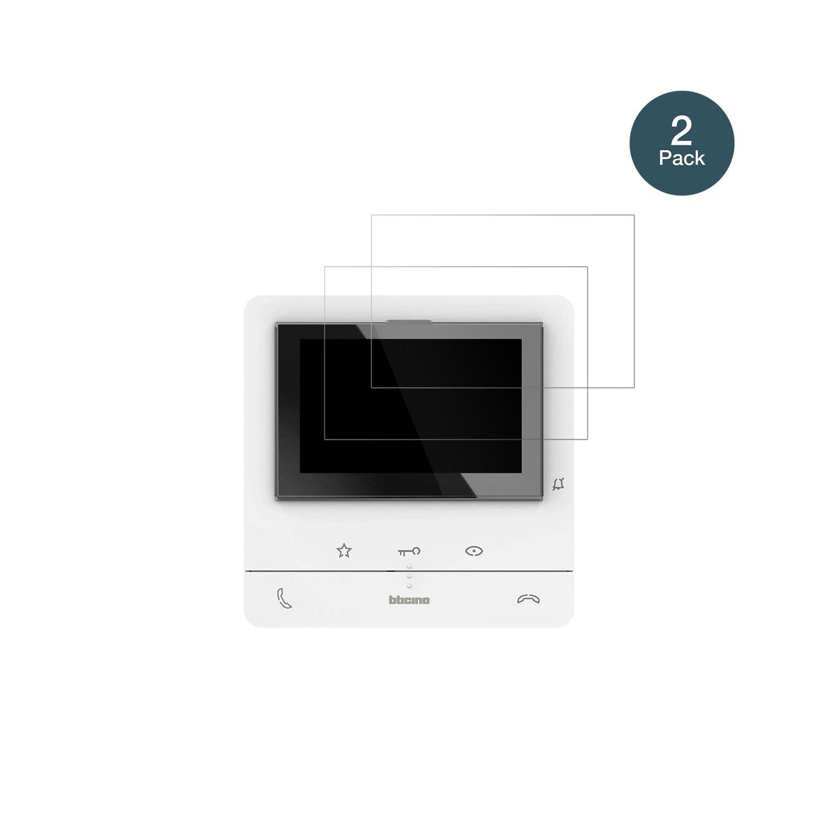 2x Screen Protector for Bticino 344672 Flexible Glass 9H dipos