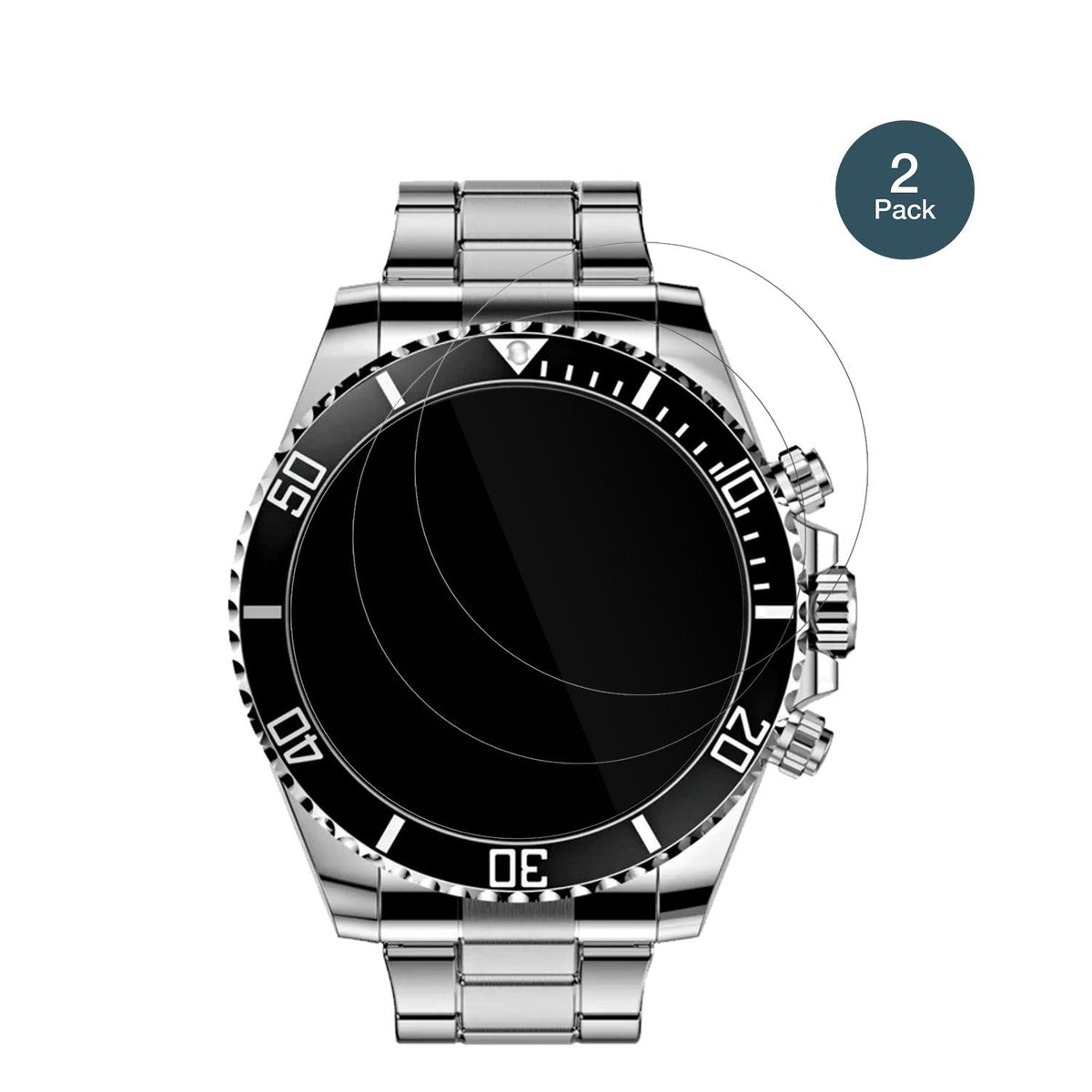 2x Screen Protector for Nexos Pro Smartwatch Flexible Glass 9H dipos