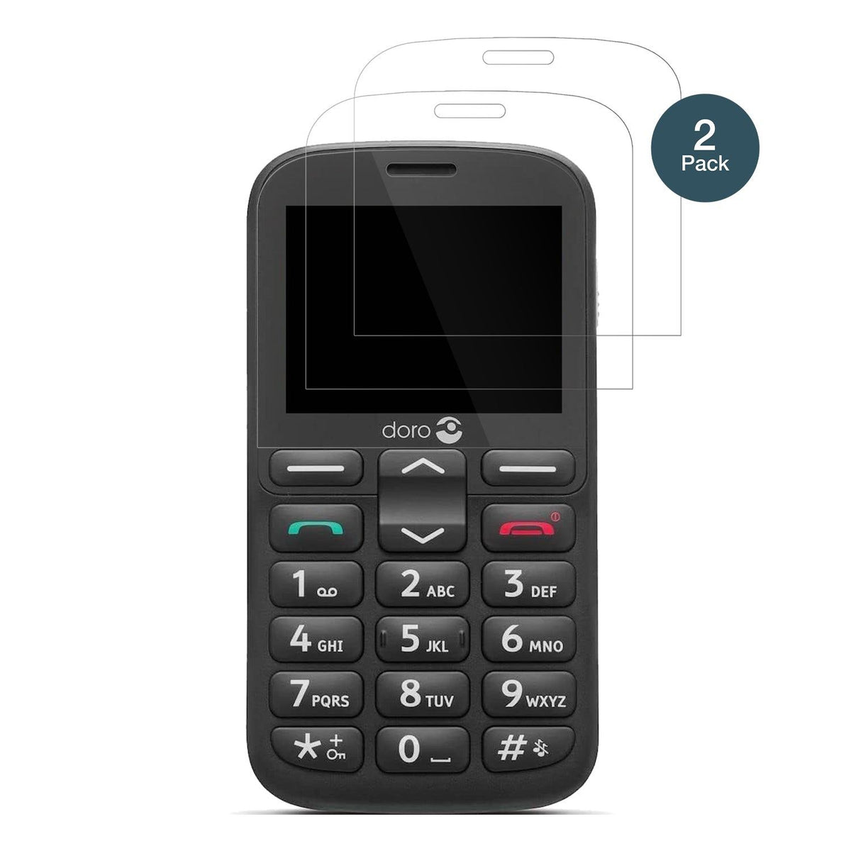 2x Screen Protector for Doro 1380 Flexible Glass 9H dipos