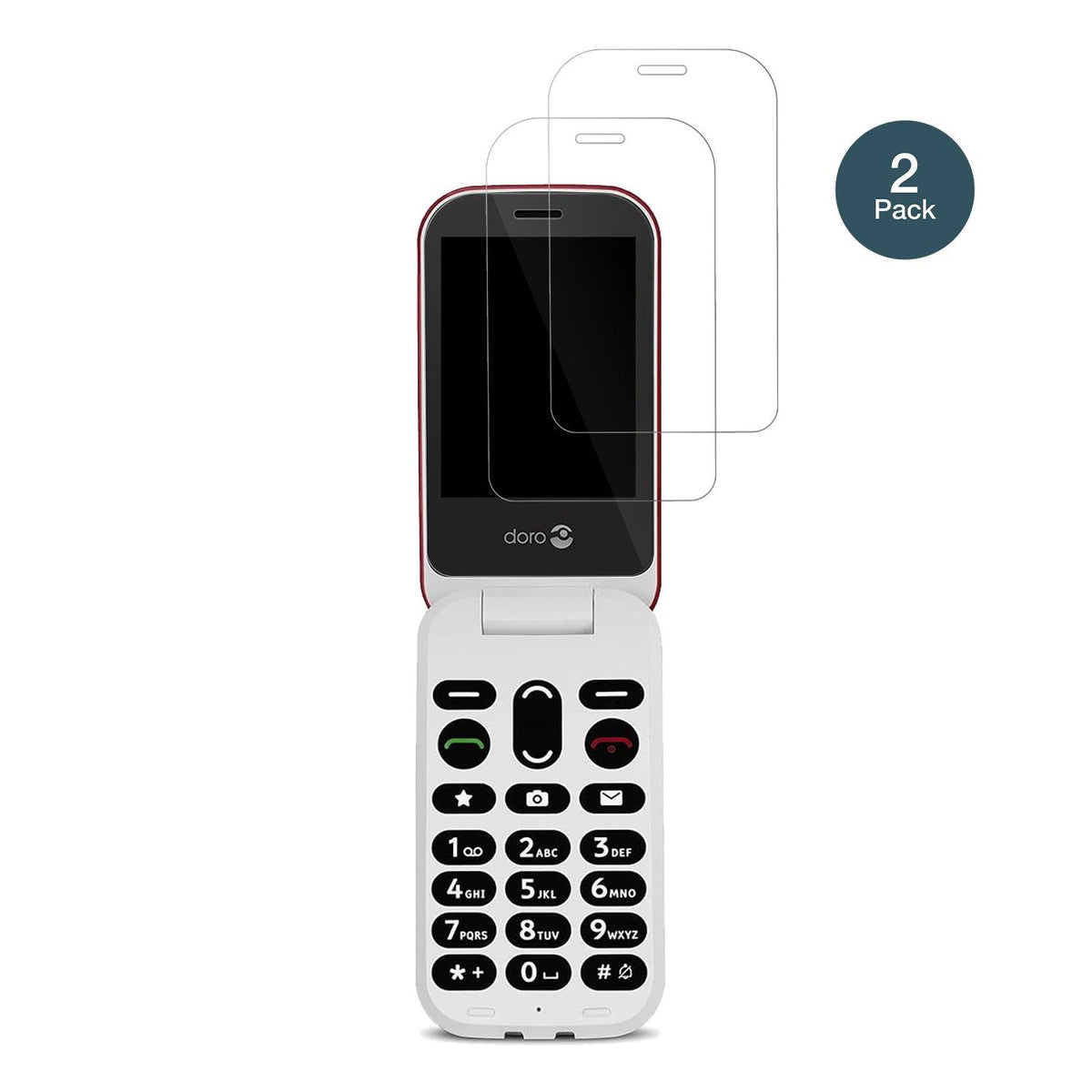 2x Screen Protector for Doro 6040 Flexible Glass 9H dipos