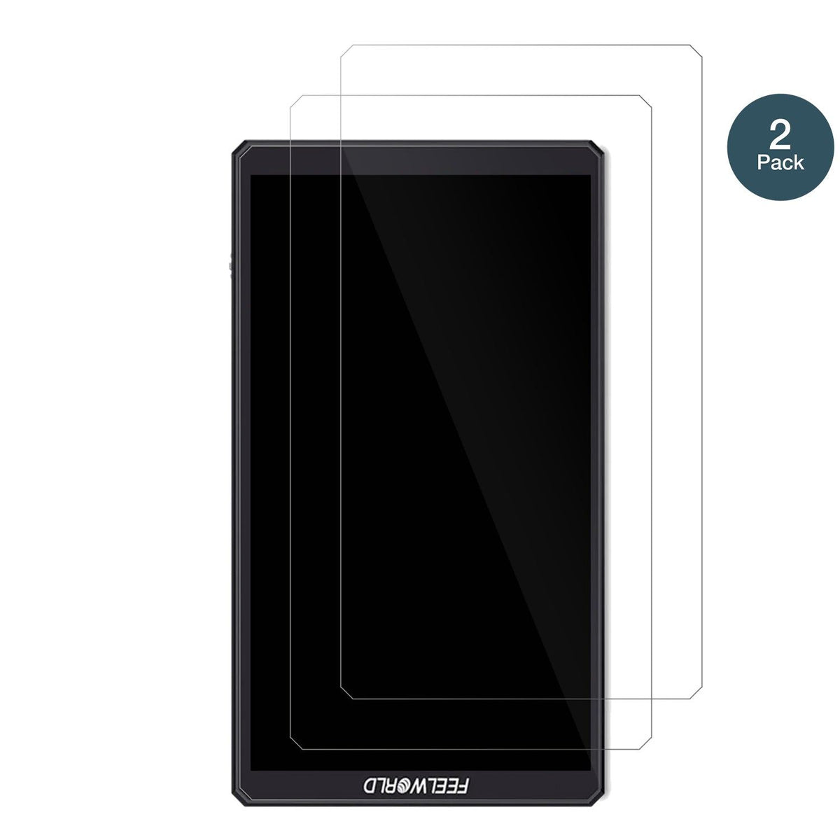 2x Screen Protector for Feelworld Cut6 6 Zoll Flexible Glass 9H dipos