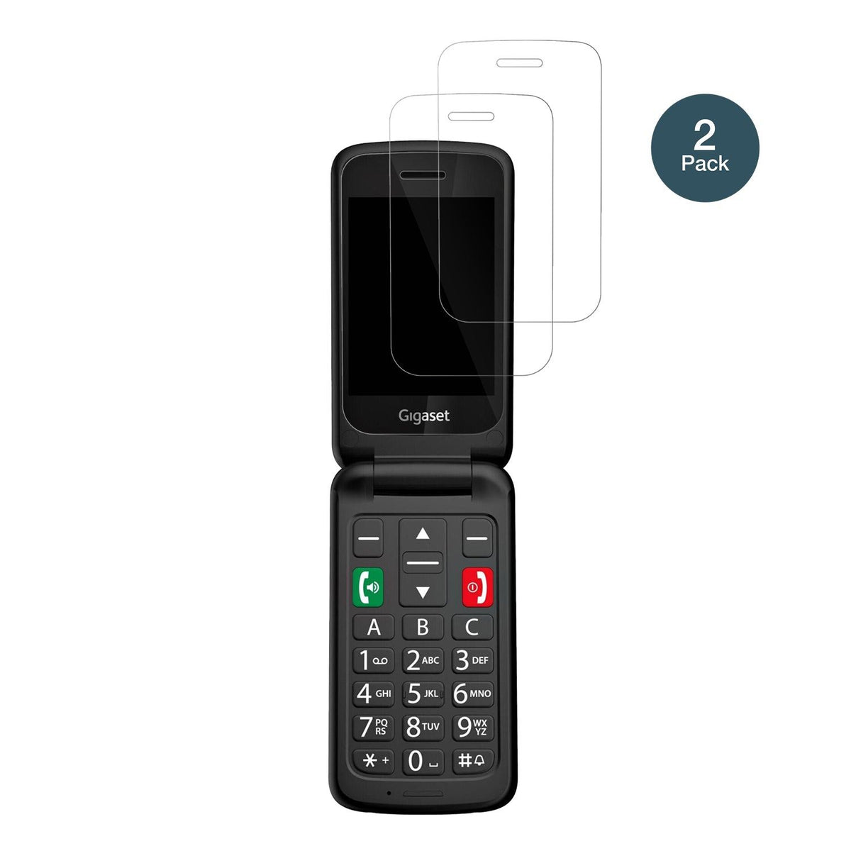 2x Screen Protector for Gigaset GL595 Flexible Glass 9H dipos