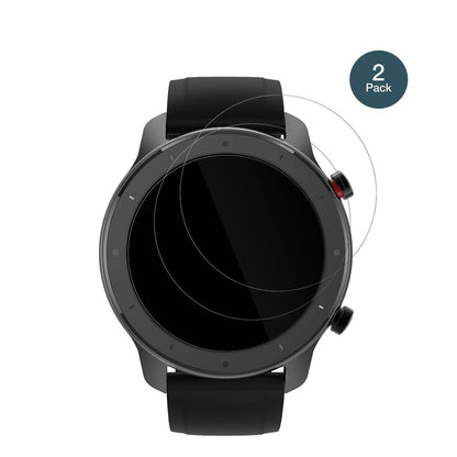 2x Screen Protector for 47mm Durchmesser Uhr Flexible Glass 9H dipos