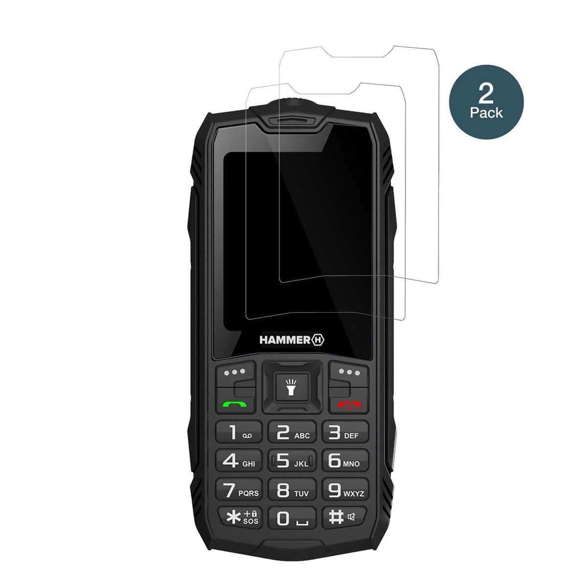 2x Screen Protector for Hammer Rock Flexible Glass 9H dipos