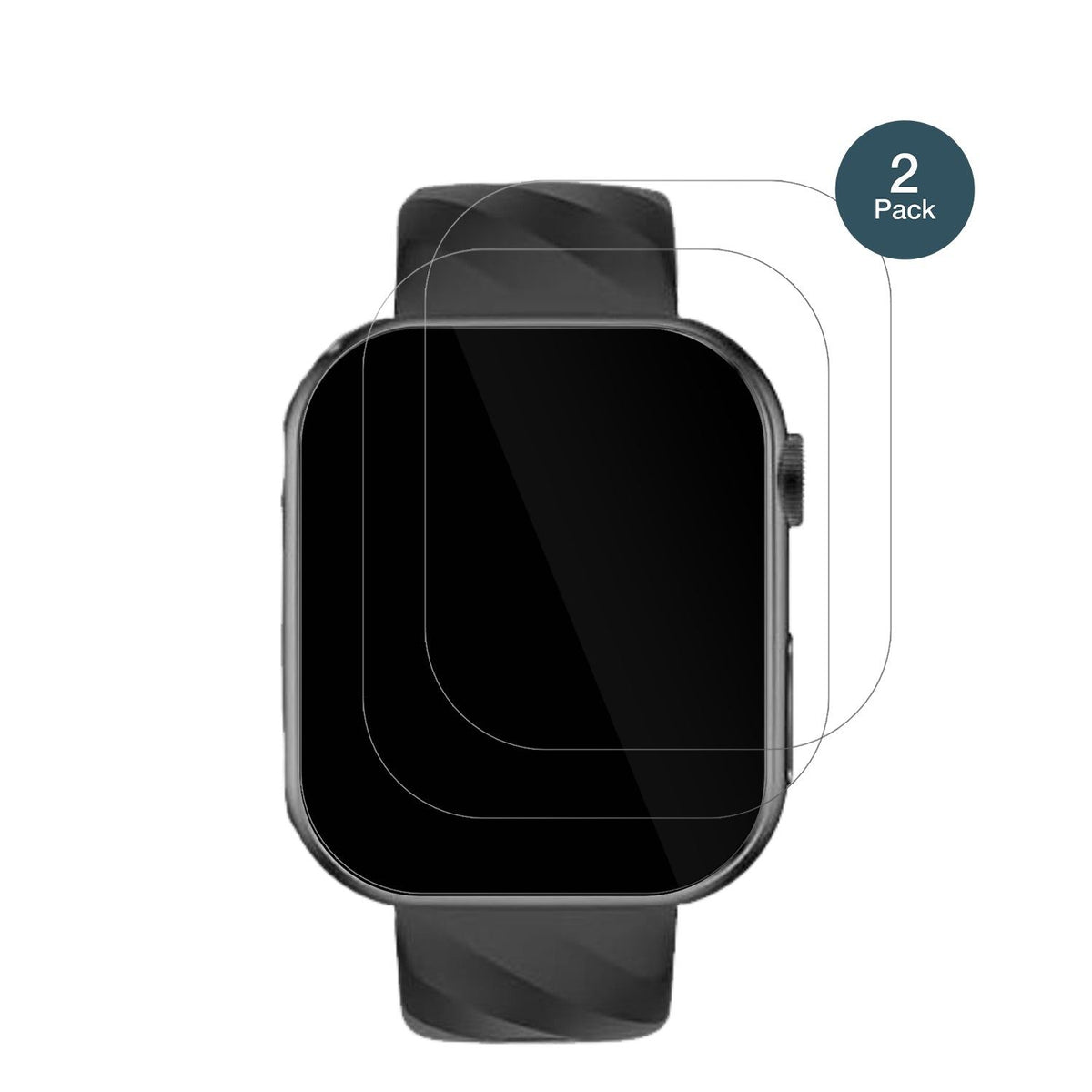2x Screen Protector for Lgnitek G30-H 1.43 Zoll Flexible Glass 9H dipos