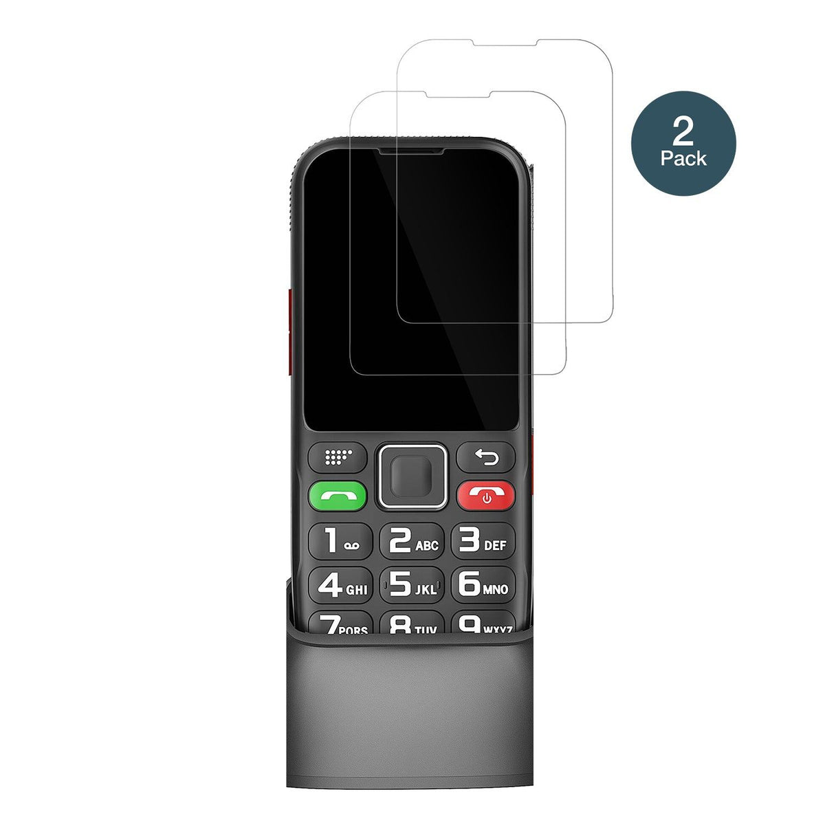 2x Screen Protector for Brisum F22 Seniorenhandy Flexible Glass 9H dipos