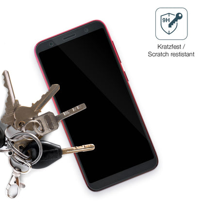 dipos Displayschutz für Asus ZenFone Live (L2) SD425, transparente Oberfläche, perfekte Passform auch für die Rundungen