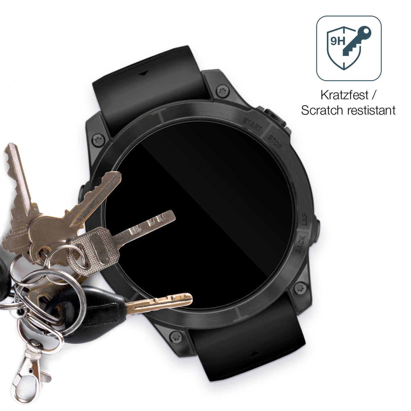 2x 9H Schutzfolie für Garmin Epix Pro 47mm Panzerfolie