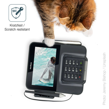 2x Screen Protector for Verifone M400 Flexible Glass 9H dipos