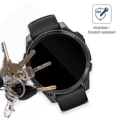 2x 9H Schutzfolie für Garmin Tactix 8 47mm AMOLED Panzerfolie