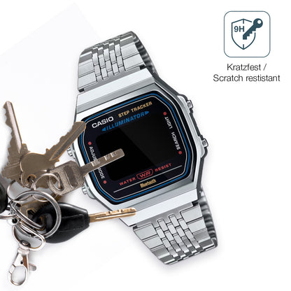 2x 9H Schutzfolie für Casio Iconic ABL-100WE-1A Panzerfolie
