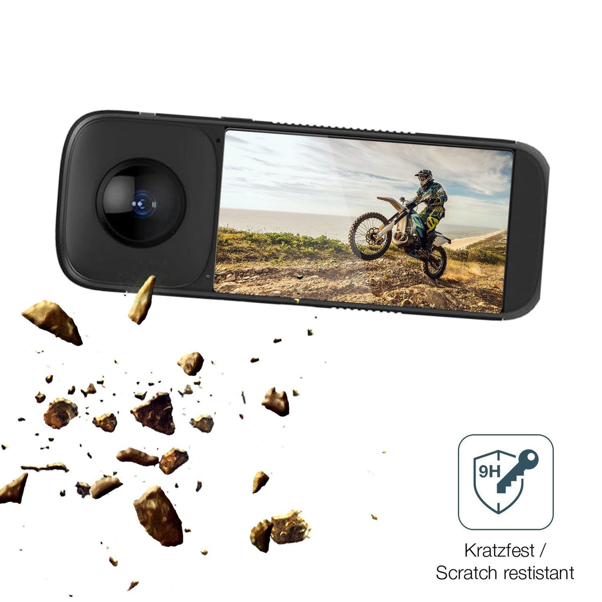 2x Screen Protector for PANOX V2 Actioncam P223 Flexible Glass 9H dipos