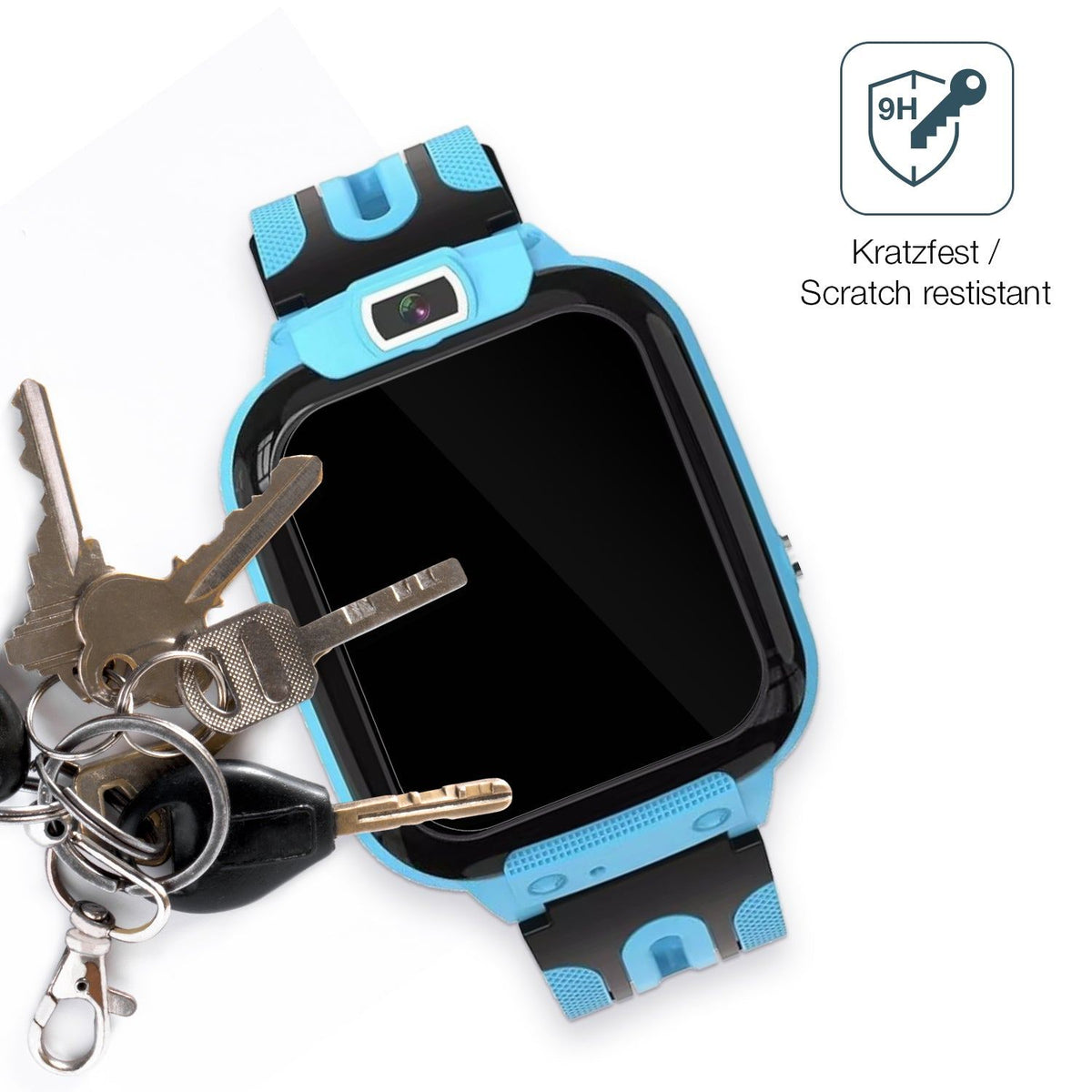 2x Screen Protector for Smartwatch Kinder mit Telefonfunktion Flexible Glass 9H